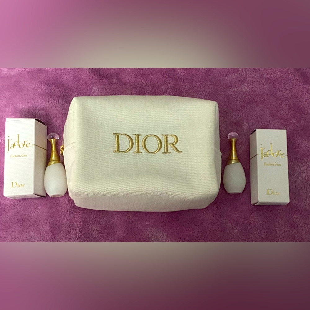 Dior cosmetic bag (set of 2 J’adore parfumes)